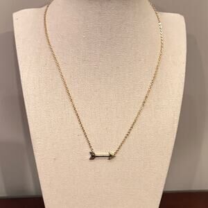 Banana Republic Gold Arrow Necklace Western Jewelry Minimalist BR